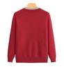 Women's Round Neck Printed Sweater Autumn Winter Rhinestone Plus Size Pullover Knitwear Loose Knit Top
