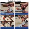 Multifunctional Cabinet Slide Jig Tool with Extendable Rail & Not Slip Grips Positioning Tool for Precise Alignment