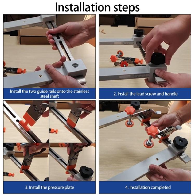 Multifunctional Cabinet Slide Jig Tool with Extendable Rail & Not Slip Grips Positioning Tool for Precise Alignment