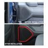Interior Door Speaker Cover Trim Bezels For Dodge Ram 1500 2018+ Red Accessories