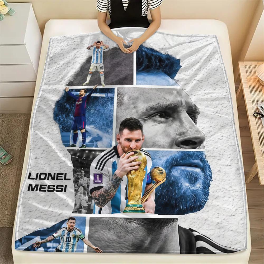 Lionel Messi Flannel Blanket, High quality Comfortable for All Seasons, Home Decor, Warmth and Comfort