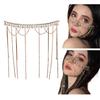 Chinese Style Face Curtain Fringed Forehead Headbands Ancient Hair Jewelry Face Decorative Mask for Stage Dancer