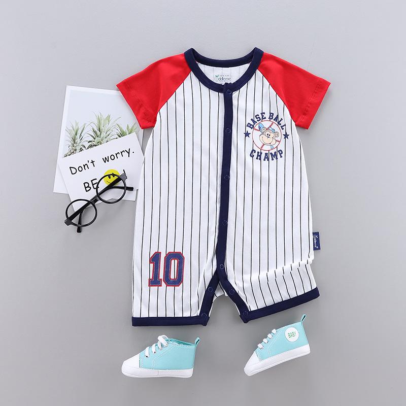 Summer Light Cotton Newborn Short-Sleeve Onesies 18 Months