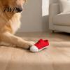 Natural Rubber Dog Toys for Aggressive Chewers Cartoon Shoe Squeaky Toy, Funny Sneaker Shape Chew Toy Soft Elastic Teething Dogs Small Medium