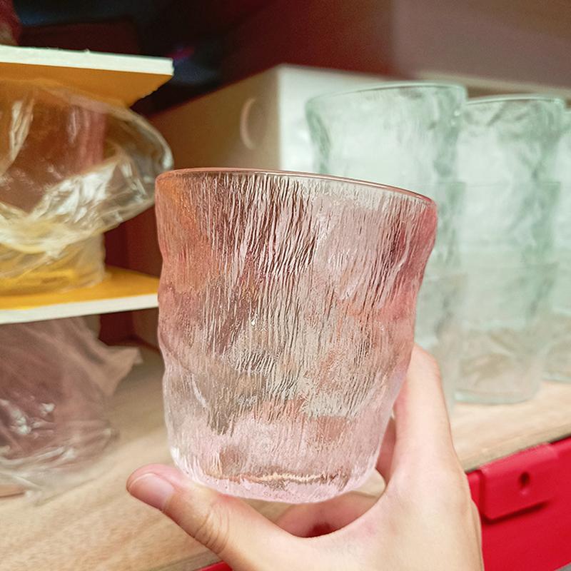 Drinkware Water Cup Drinking Bottle Thick Pink Ladies Wineglass Whisky Brandy Cup Ice Coffee Cup Novel Crystal Female Glass Cup