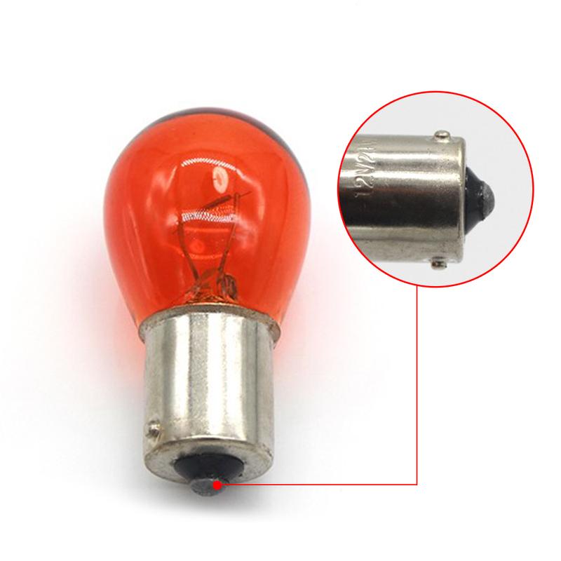 2pcs Universal Car 1156 12V 21W Lamps Car Turn Signals Lights Replaceable Car Orange Reverse Bulbs Auto Light Accessories