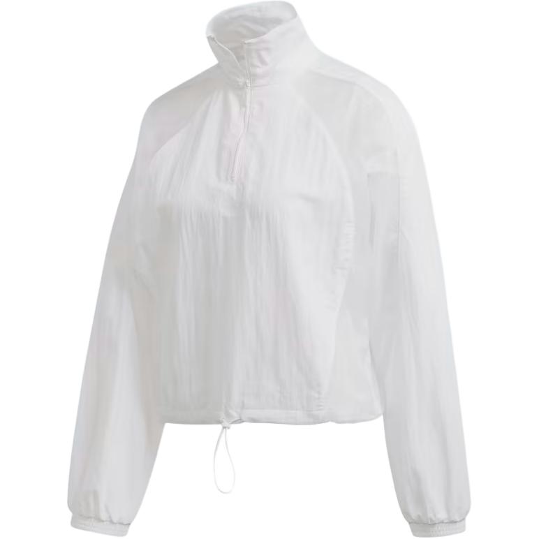 

Adidas Solid Color High-Collar Pullover Long Sleeve Sweatshirt Women Sweatshirt White FM1973 32