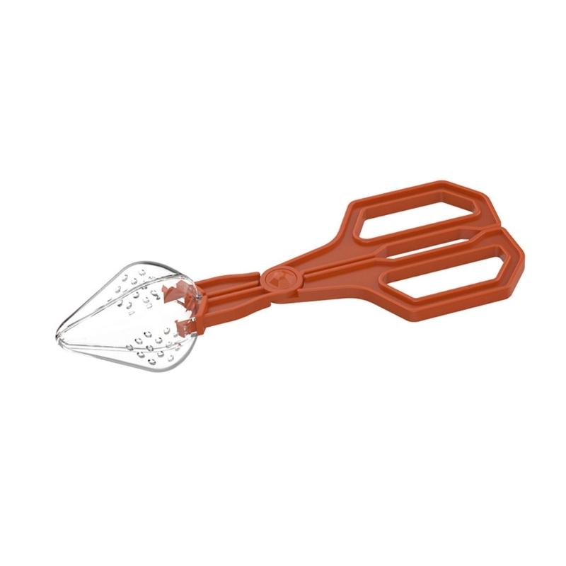 Plastic Insect Capture Tongs For Reptiles Care Feeder Pliers Clear Ergonomic Tool Gentle Feeding Solution Easy Cleaning