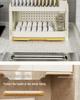 Plastic Kitchen Bowl and Chopstick Storage Rack with Lid for Tableware Draining