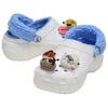 Disney Zoo Topia 2 x Crocs  Classic Platform Clog White Blue Women Sneakers Tan 211751-90H