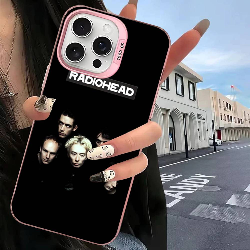 Coque de téléphone design Radiohead pour iPhone 17 16 15 14 13 MAX Housse arrière mate antichoc anti-chute Mate