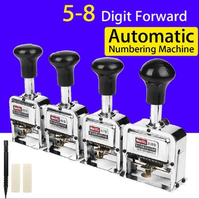 1pcs 5/6/7/8 Position Automatic Numbering Machine Into The Number Coding Page Chapter Marking Machine Digital Stamp New
