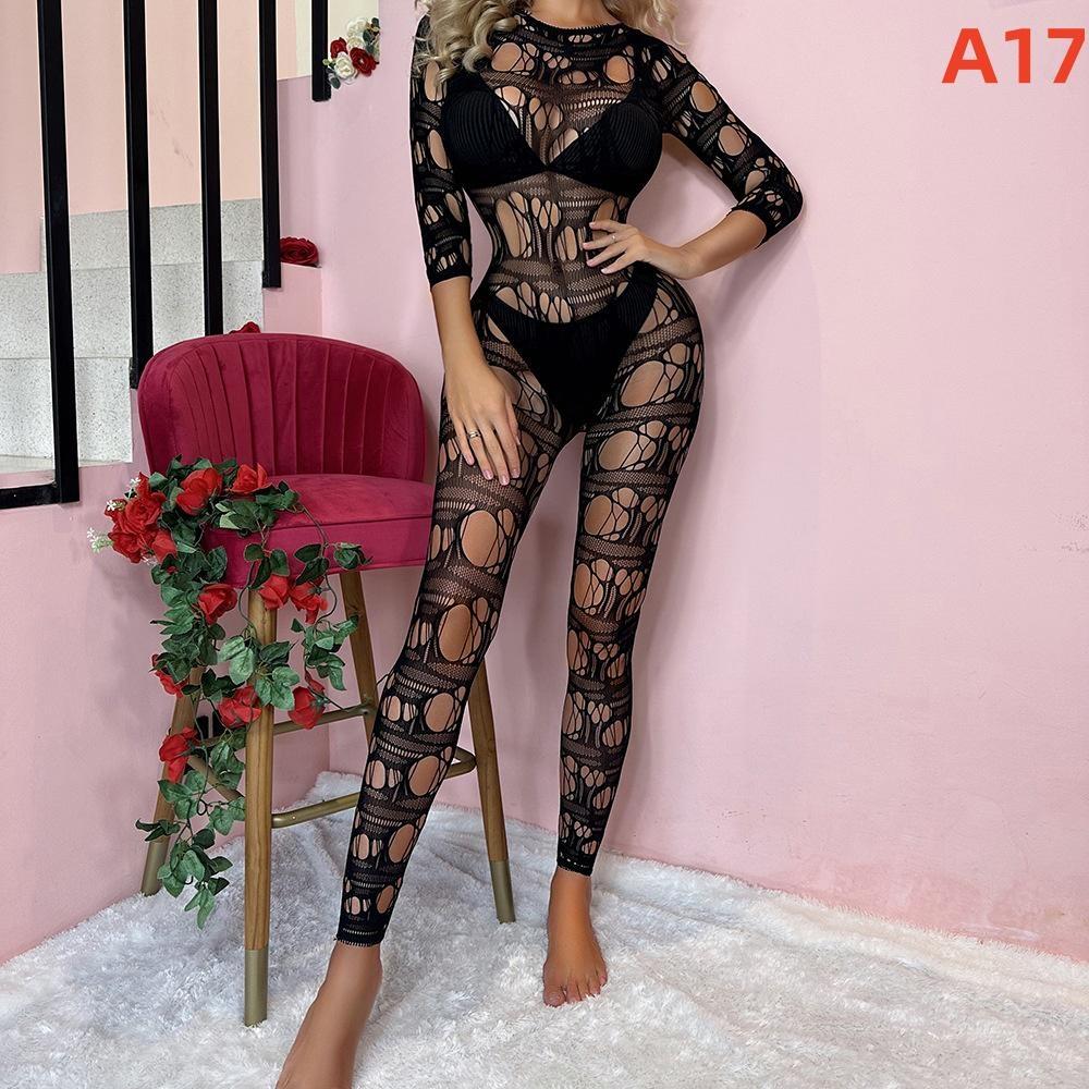 Plus Size Women Hot Sexy Floral Pattern Fishnet Bodysuit Lingerie Open Crotch Bodystocking Lingerie Sleepwear Crotchless Sexy Underwear Costumes