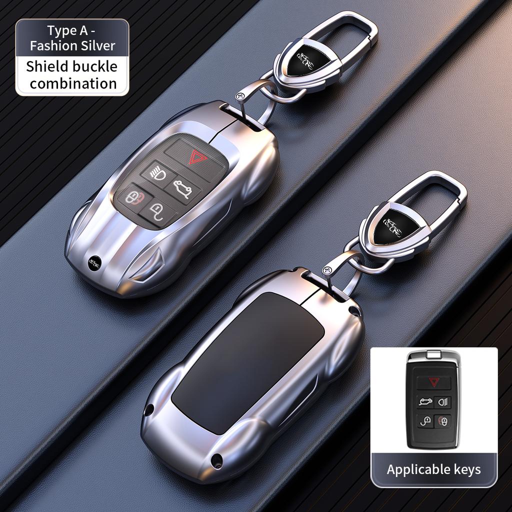 Zinc Alloy Car Key Case Cover for Land Rover Range Rover Discovery 5 Sport Jaguar XEL XE XF XJ F E-PACE 2018 2019 Accessories