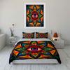 "Mandala Eye Artwork Home Decor" Bedding Set with 1 Duvet Cover 2 Pillowcases Single Double King Queen, Gift