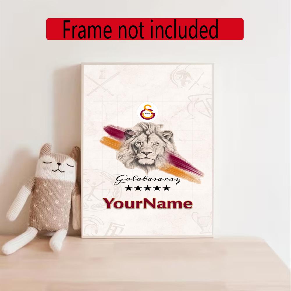 Galatasaray Customize Your Name Diamond Painting Round Diamond Diy Frameless Holiday Artwork Suitable For Home Office Wall Decoration