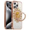 Case for iPhone 15 Pro - TPU+PC, Orange, With Stand