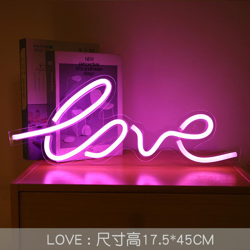 USB Powered Cute Logo Animal Neon Lights  Backplane for Bedroom Wedding,Birthday,Valentine's Day,Christmas Decoration Occasions