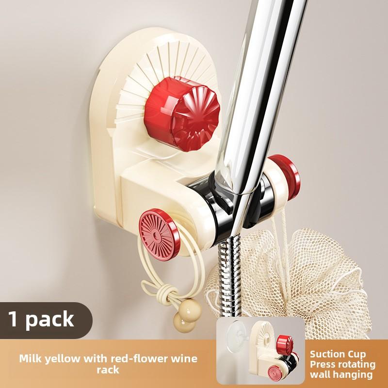 

Регулируемый держатель для душевой лейки, присоска, самоклеящийся кронштейн для душа, не требующий сверления, подставка для душевой лейки в ванной комнате, универсальный душ with red shower rack