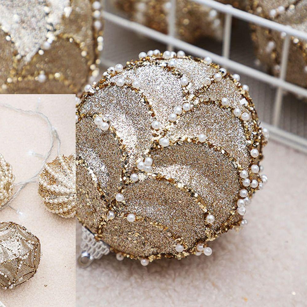 12pcs 8cm Painted Christmas Hanging Balls Plastic Merry Christmas Tree Decor  Children Gifts