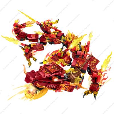 Новий Вогняний Дракон Джунглів Ніндзя Класична Аніме Модель Кай Сміт Ллойд Фігурка Дії Набори Будівельних Блоків Цеглинки DIY Іграшки Подарунки для Дітей