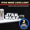 Star Wars logo light, wall mountable and freestanding