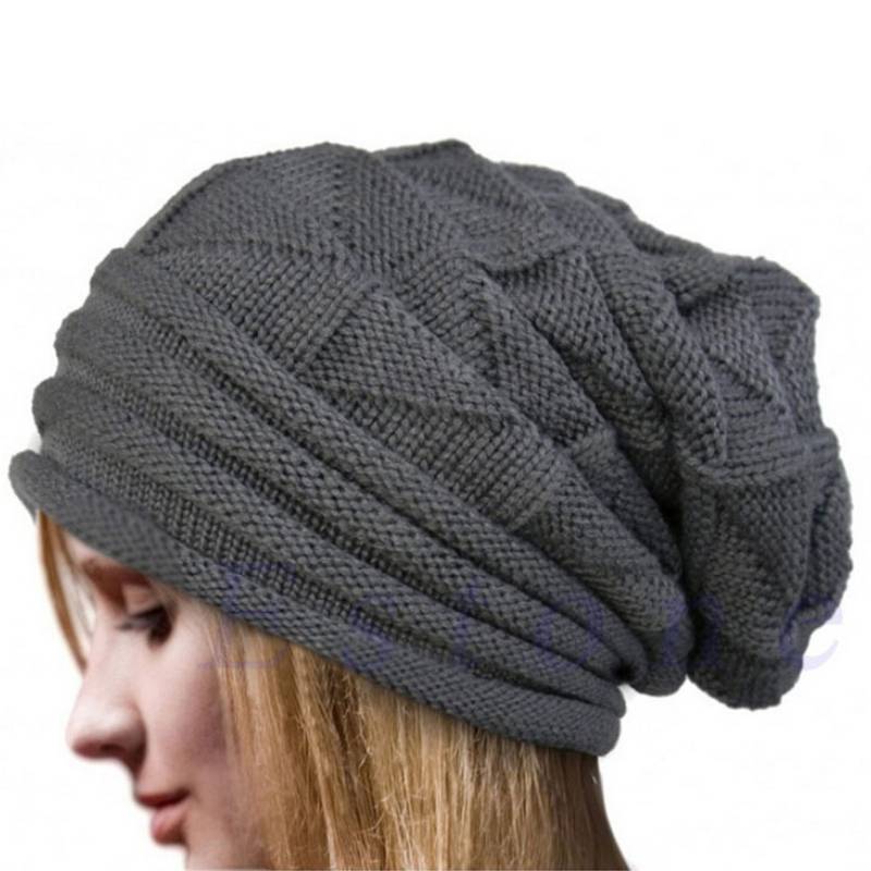 Pleated Color Solid Pullover Hat Outdoor Knitted Hats Gifts Clothing Accessories