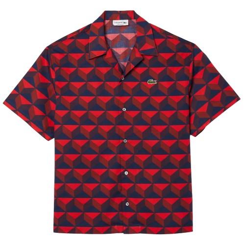 Lacoste Pánská košile s potiskem volného střihu
