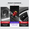 For Abarth 4Pcs Car Styling Aluminium Alloy Wheel Tire Valve Cover Caps FIAT 500 FR Stilo Doblo Tipo Lancia Musa Grande