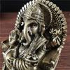 Lord Ganesha Statue Sculpture Elephant God Buddha Statues Figurines Resin Bronze Color Ornament For Home Garden Decoration