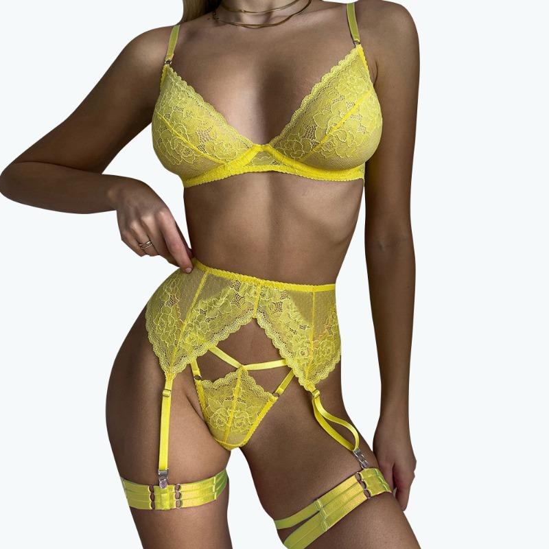 Sexy Steel Rim Bra Lace Fun Underwear Set