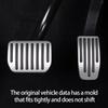 2 Pieces Aluminum Accelerator Pedal Covers Protectors Suitable For Vehicle Easy To Install And Improves Driving Comfort