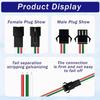 ABKP-Male Female JST SM 3 Pin Connectors(30 Pair) For LED Strip Lights- Works For WS2812B/WS2811/WS2812/WS2814/SK6812 15Cm 22AWG