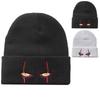 Street Style Personalized Eye Embroidery Knitted Hat Winter Outdoor Warm Hats Cycling Caps Ski Cap