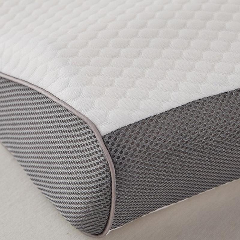 Mid Concave Butterfly Shaped Latex Cervical Pillow Double Support Neck Pillow Scientific Partition Traction Pillow Pillowcase Can Be Disassembled