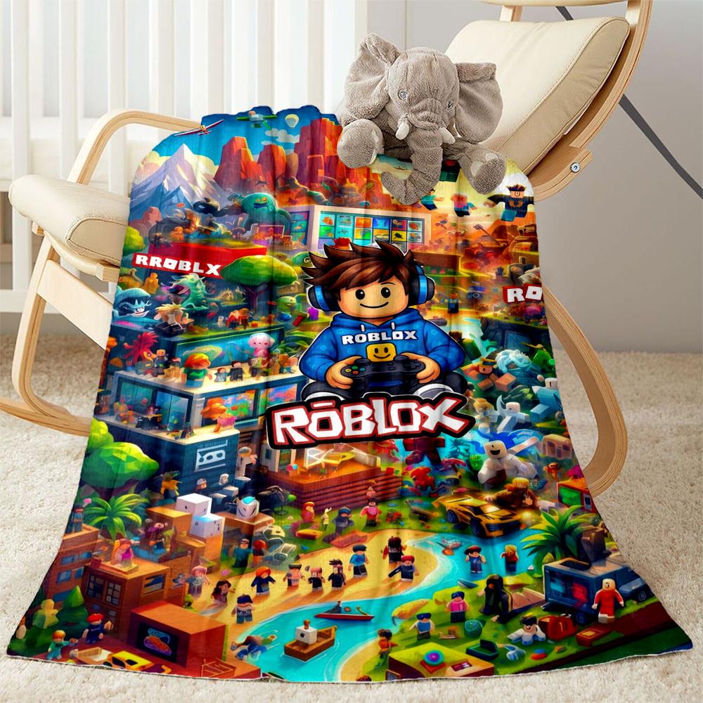 Roblox Adventure Blanket Ultrasoft Great For Sofa Chair Couch Four Seasons Multipurpose Digital Print Gifts For Family Or Friends