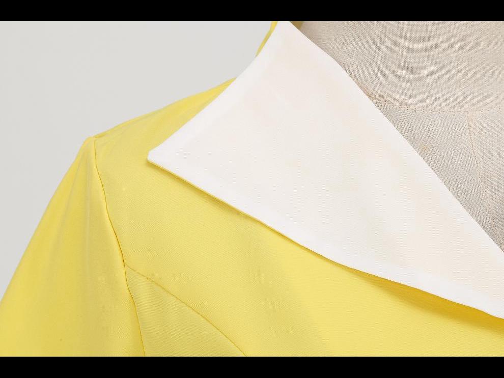 Vestido de festa retrô com decote em V e manga curta, estilo anos 50, cor sólida, 2022