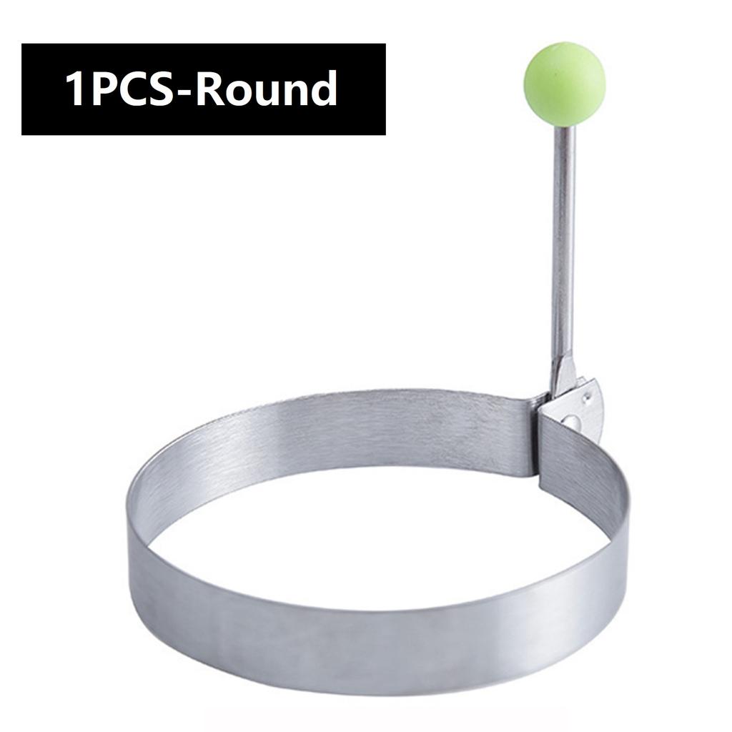 1/5PCS Stainless Steel Egg Molds Ring for Kitchen Utensil Breakfast Baking Pancake DIY Cooking Tool Egg Mold Kitchen Accessories