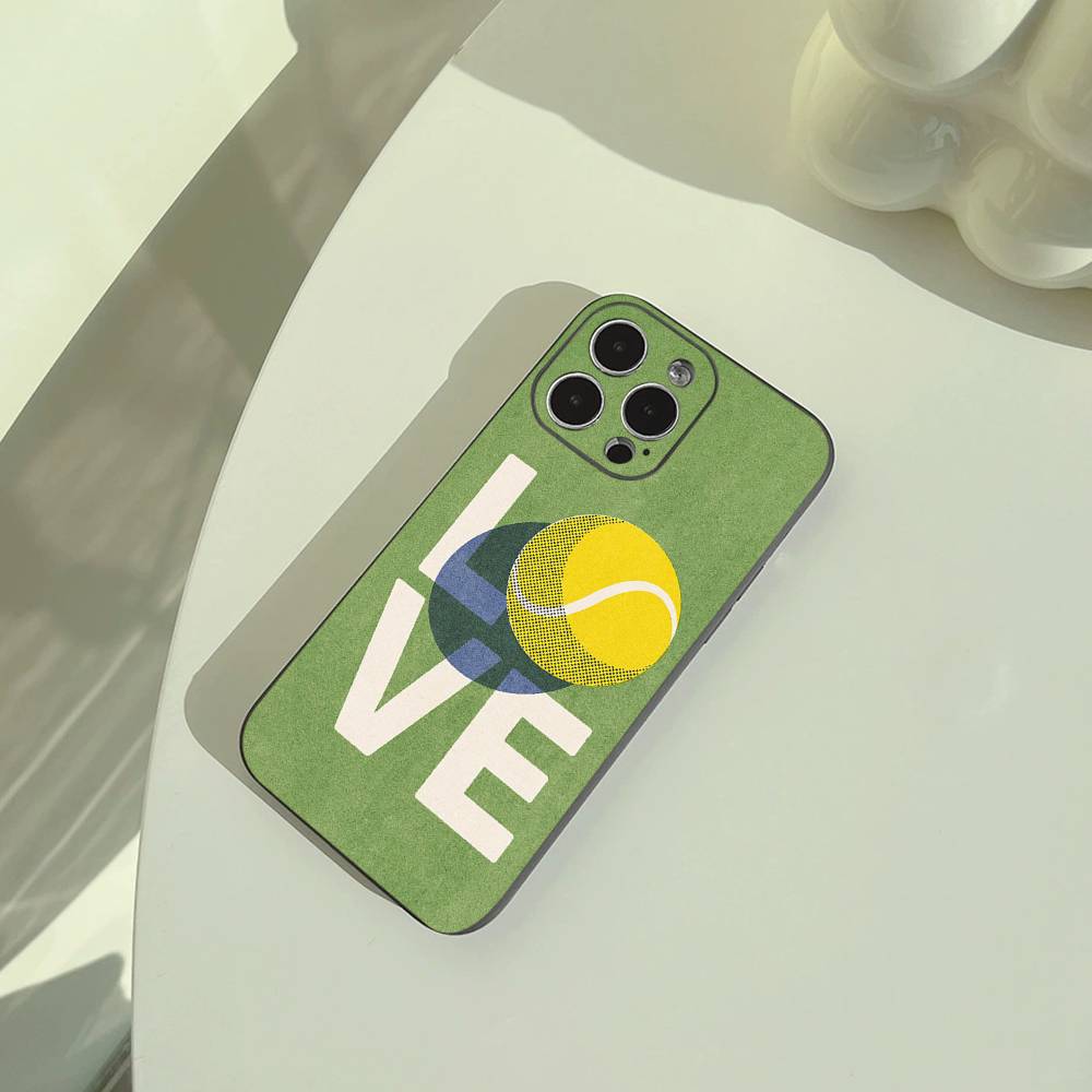 

Popular Sport - Tennis Phone Case For iPhone 17,16,15,14,13,12,11 Pro Max,16Plus,XS Lightweight and practical Soft Black Cover iPhone15promax