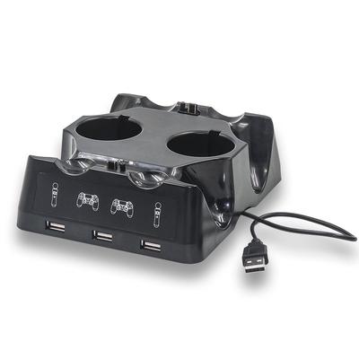PS4 Controller Ladestation, PS4 VR Move Motion Controller Schnellladedock mit LED-Anzeige, Kompatibel mit PS4/ PS4 Pro/ PS4 Slim