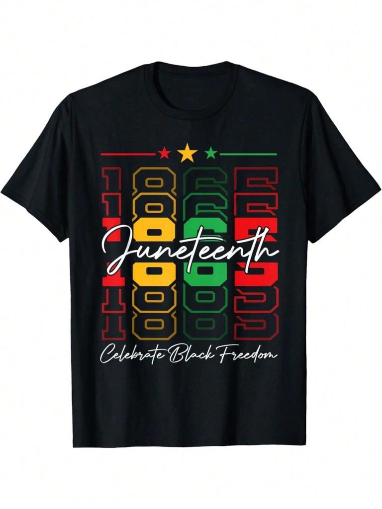 1865 Juneteenth T-Shirt Celebration Graphic Casual Tee S-5XL
