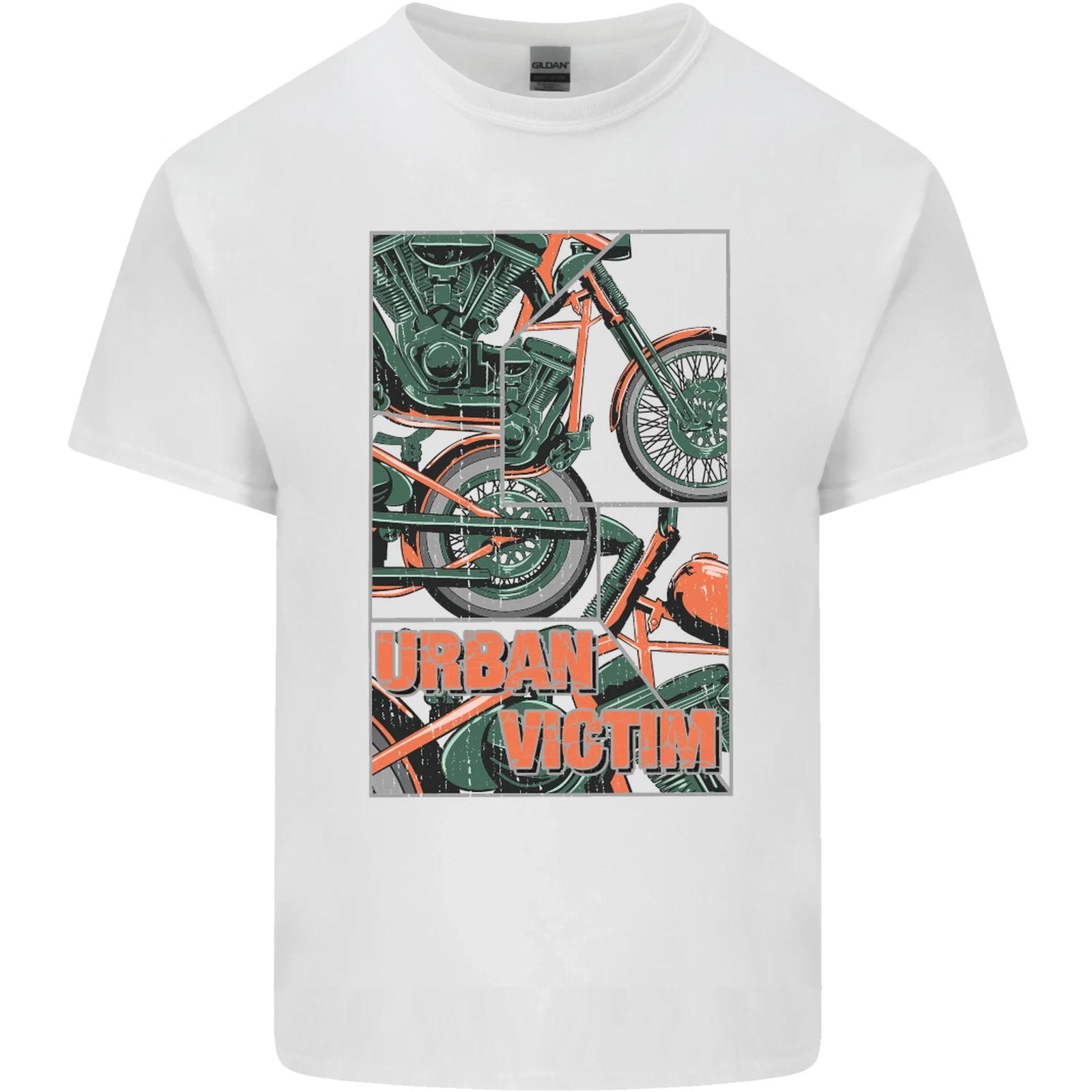 Urban Victim Motorcycle Motorbike Biker Kids T-Shirt Childrens 2XL