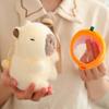 14cm Capybara Plush Toy Stuffed Animal Plushies Capibara with Persimmon Strawberry Hat Turtle Backpack Soft Doll Christmas Gifts