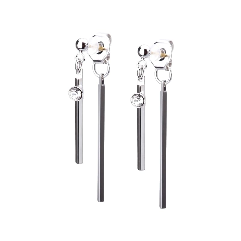 

[LOKUMI] earrings made in Japan 18k gold K18 post K18 Compatible with metal allergies stick back catch ladies simple 18K 18k gold post Bijou sway bar