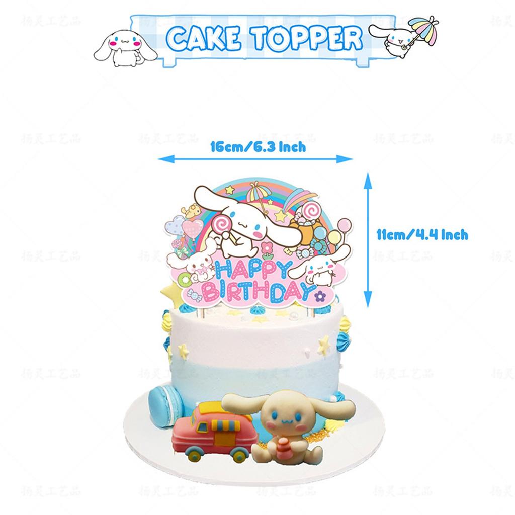 Theme Birthday Party Decoration Children's Birthday Flag Cake Inserted Pendant Party Layout