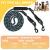 Dog Leashes, 1-pull 2-P Leashes, Double-pull Dog Walking Leashes, Pet Leashes, Small, Medium and Large Pet Gardening