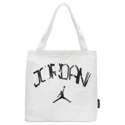 Cotton Tote Bag Shopping Bag Handbag Shoulder Bag Unisex White Jordan JD2513106AD-004