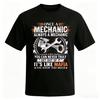Once A Mechanic Always A Mechanic Funny Car Mechanic Graphic T Shirt Men Auto Repair Garage Cotton Short Sleeve Tee