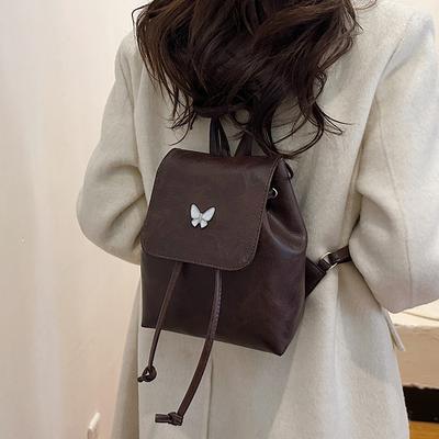 Schöne Freizeitmode 2025 Frühling neuer einfacher Rucksack weiblicher College-Student Rucksack mit großer Kapazität Reise-Rucksack