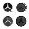 LED Mirror Black Border Silver Border Newest 3D Front Grill Star Logo For Mercedes Benz GLC X253 GLE W167 GLS X167 V W447 Emblem